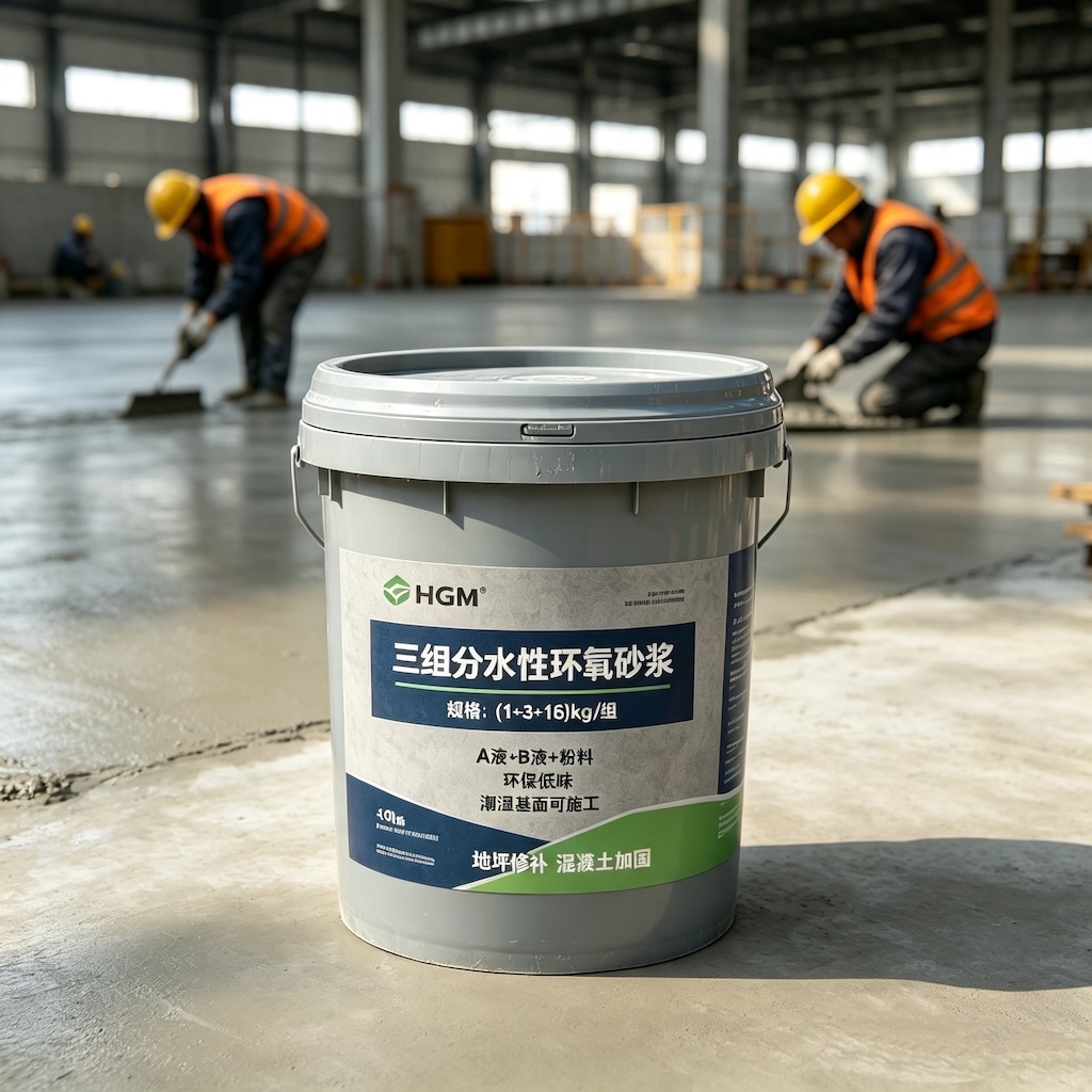 让胡路三组份水性环氧砂浆